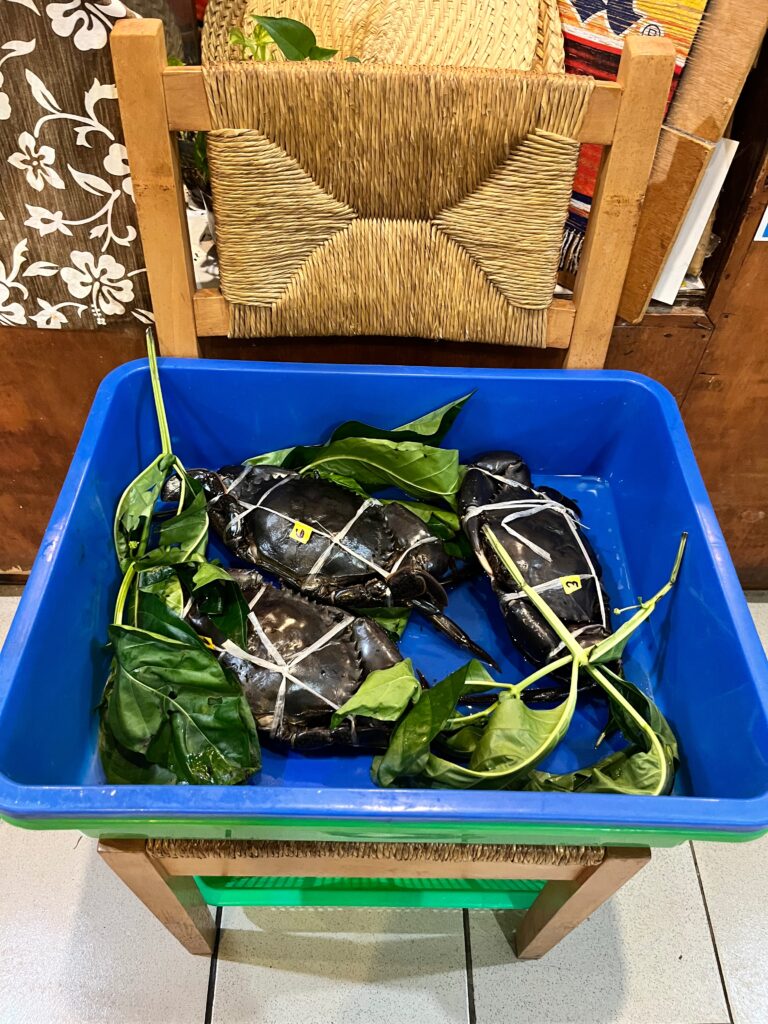 パラオの夢レストランのマングローブ蟹