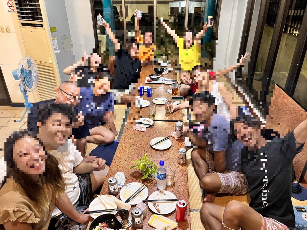 パラオの日本人移住者仲間との食事会｜元ダイビングインストラクターの休日